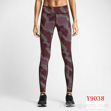 3/4 Pantallas de yoga de entrenamiento Legging para mujeres